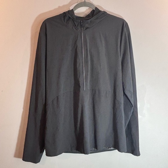 LULULEMON Sz L Fuel The Track Half Zip Hooded Vented Packable Top - Picture 2 of 15